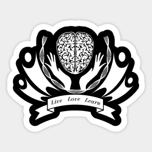 Live Love Learn Sticker